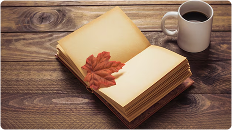 Coffee, cozy, and contemplation. Time to read!